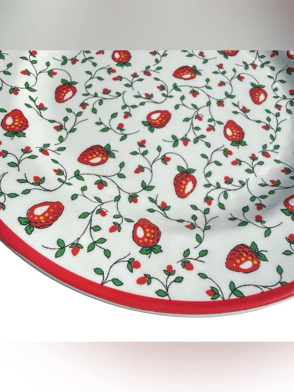Sur La Table Wild Strawberry Melamine Plates Set of 8 Dinner Salad Cottagecore